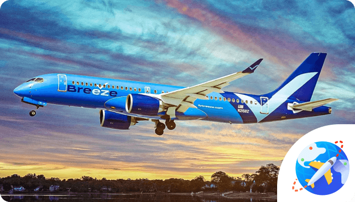 Compare Fares & Book Cheap Breeze Airways Tickets